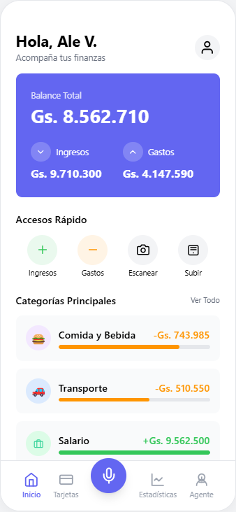 UCashAI App Dashboard